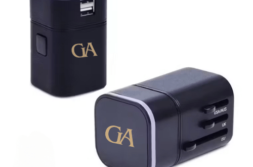Custom LED Travel Adaptor | Singapore Travel Corporate Gifts