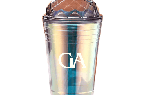 Sparkly double-wall tumbler