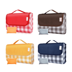 Custom Picnic Blankets Waterproof Foldable With Pillow | Singapore #1 Unique Corporate Gifts Supplier | Events Premium | Marketing Merchandise | Employee Swag | Fundraiser Charity Merchandise
