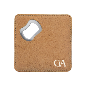 Cork Coaster with Opener