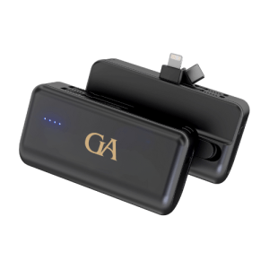 Dual Connector Capsule Power Bank with Stand