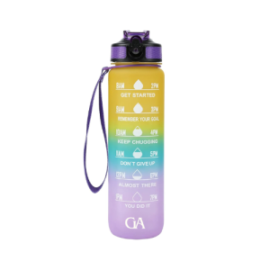 32oz Large Water Bottle with Time Marker