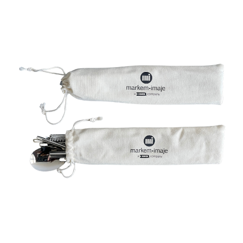 Customised Stainless Steel Cutlery Set with Canvas Pouch